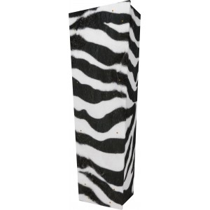 Wild Side (Zebra) - Personalised Picture Coffin with Customised Design.